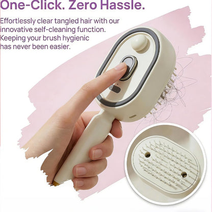 Steam Brush | Rechargeable Detangling Tool with Oil