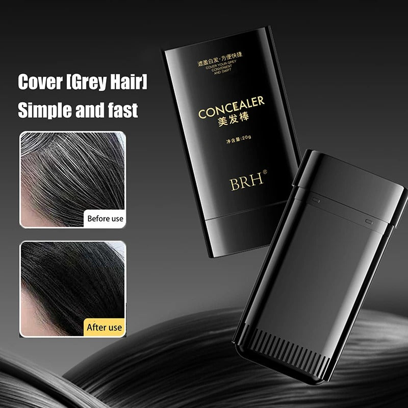 Black Hair Dye Stick for Instant Gray Coverage & Root Touch Up