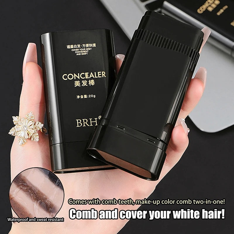 Black Hair Dye Stick for Instant Gray Coverage & Root Touch Up